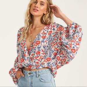Billabong Floral Blouse Top